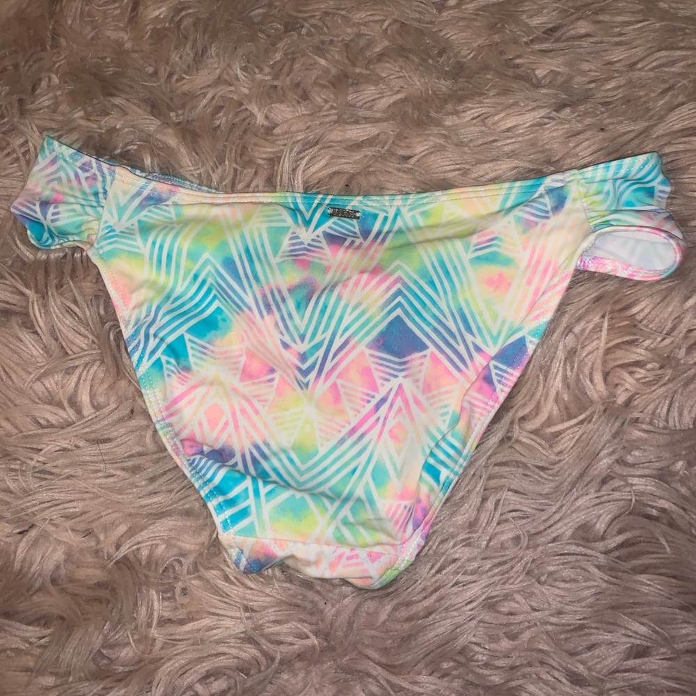 PINK multicolored bikini bottom